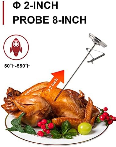Stainless steel eight inch candy and fry thermometer — photo 3