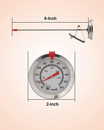 Stainless steel eight inch candy and fry thermometer — photo 5