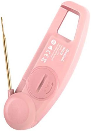 Compact foldable instant read thermometer rhubarb red — photo 3