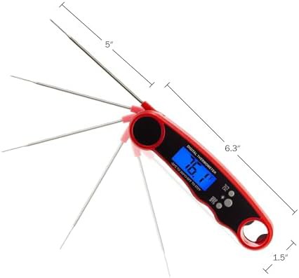 Water resistant digital thermometer with magnetic back — photo 3