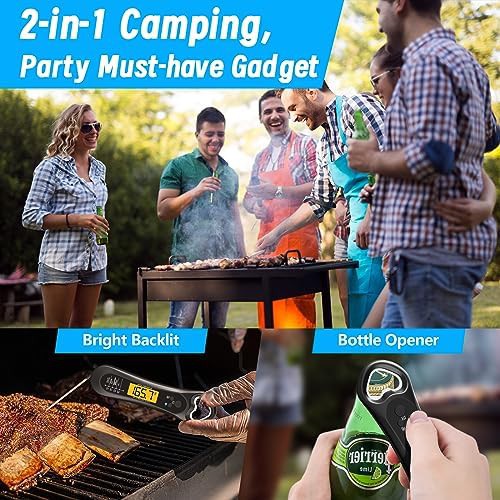 Instant read thermometer with bottle opener — photo 3