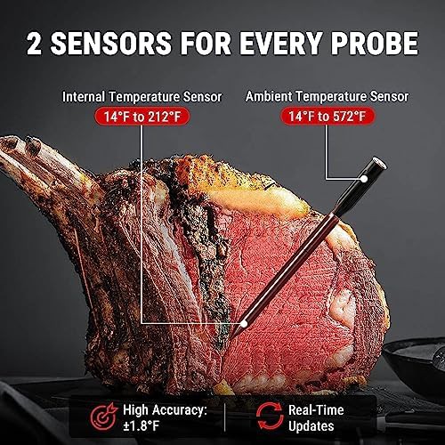 Wireless dual probe thermometer with LCD booster — photo 5