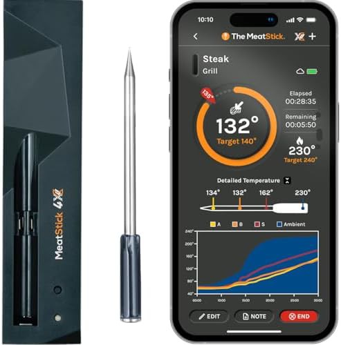 Extended Range Wireless Meat Thermometer