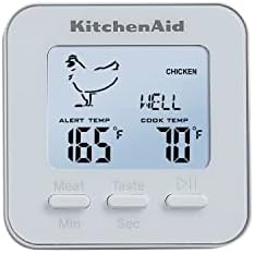 White wired probe programmable meat thermometer — photo 5