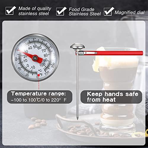 Twelve pack red dial stainless steel thermometers — photo 3
