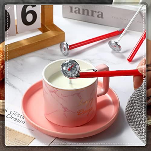 Twelve pack red dial stainless steel thermometers — photo 5