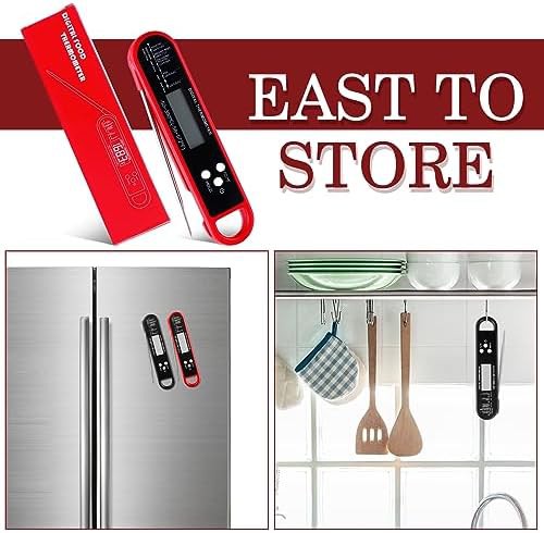 Waterproof black foldable digital meat thermometer — photo 4