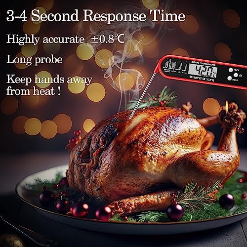 Waterproof black foldable digital meat thermometer — photo 5