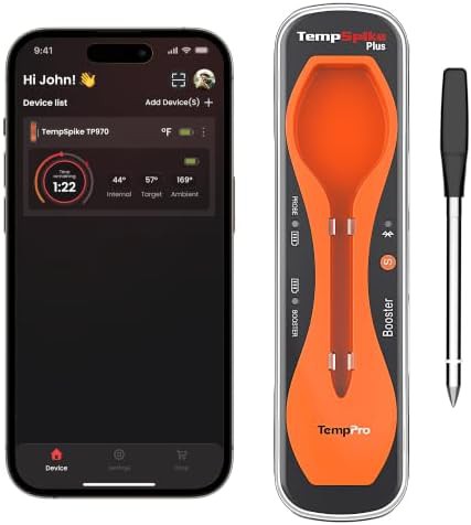 Wireless thermometer with ultra thin probe