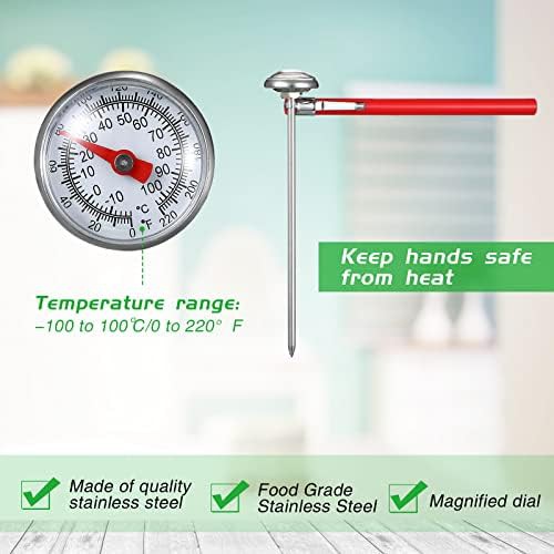 Twenty four pack red analog thermometers — photo 3