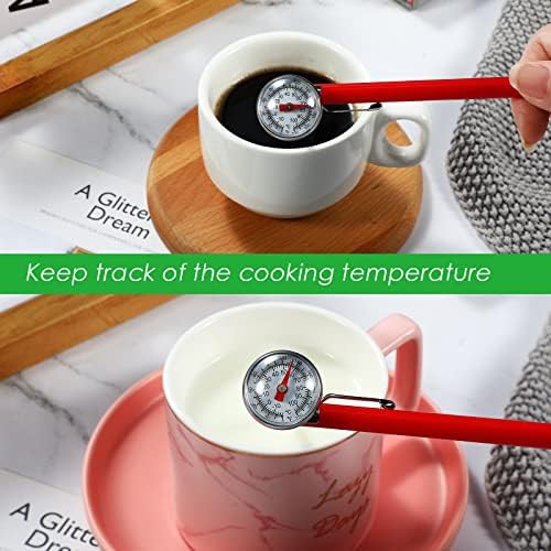 Twenty four pack red analog thermometers — photo 4