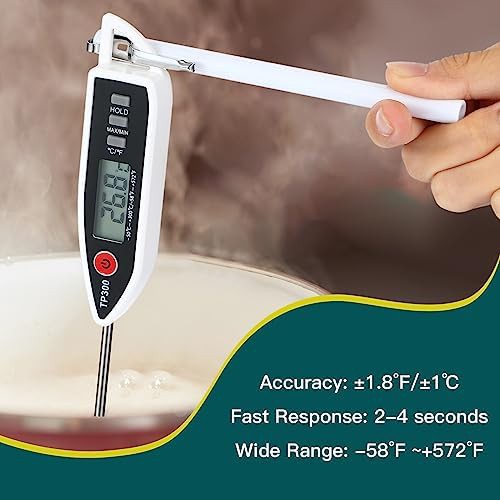 Six pack white long probe digital thermometers — photo 4