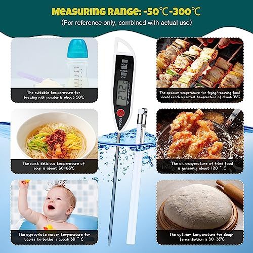 Six pack white long probe digital thermometers — photo 5