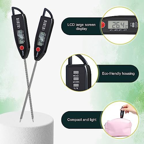 Six pack black long probe digital thermometers — photo 3