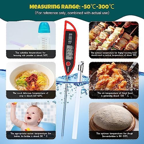 Six pack multi color long probe thermometers — photo 5