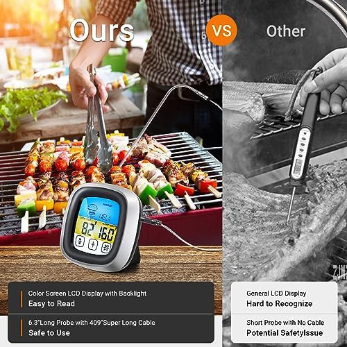 Touchscreen oven thermometer with long probe — photo 3