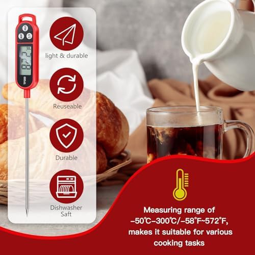 Six pack red BBQ probe thermometers — photo 4