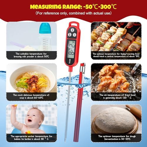 Six pack red BBQ probe thermometers — photo 5
