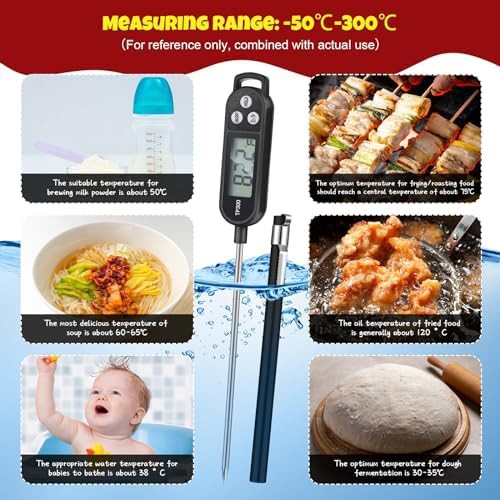 Six pack BBQ probe multi color thermometers — photo 5