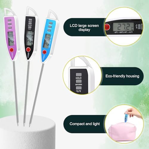 Ten pack white long probe digital thermometers — photo 3