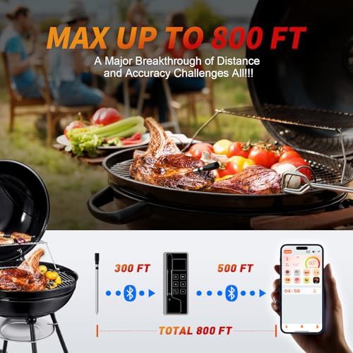 Wireless Bluetooth Grill Probe with 800ft Range — photo 3