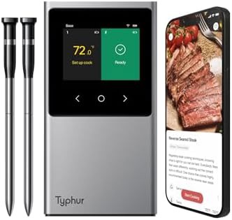 Wireless WiFi thermometer with two digital probes