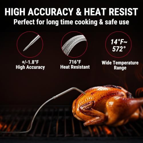 Bluetooth dual probe wireless meat thermometer — photo 4