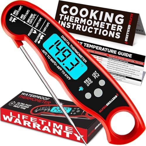 Instant read thermometer with meat shredder claws — photo 3