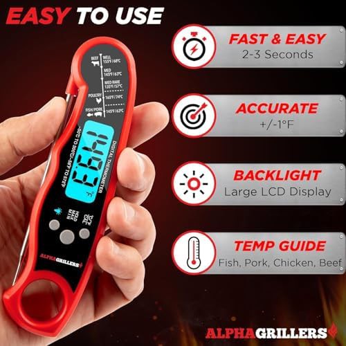 Instant read thermometer with meat shredder claws — photo 5