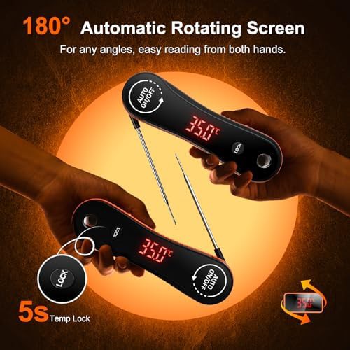 Rotating display waterproof instant read thermometer — photo 4