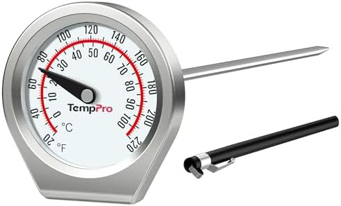 Stainless steel dial instant read thermometer