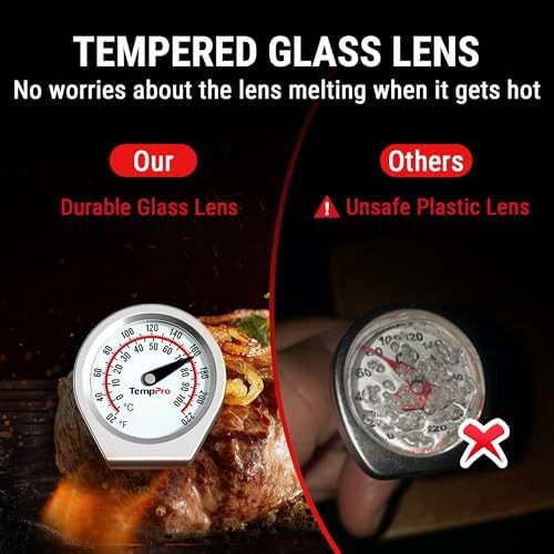 Stainless steel dial instant read thermometer — photo 3