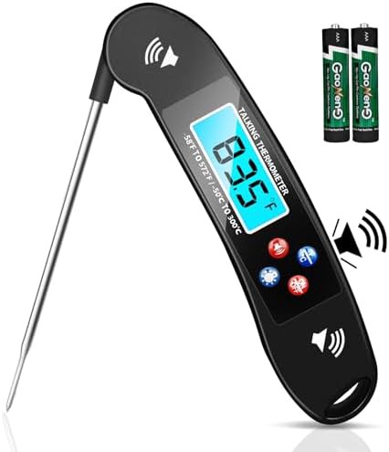Single talking waterproof digital thermometer