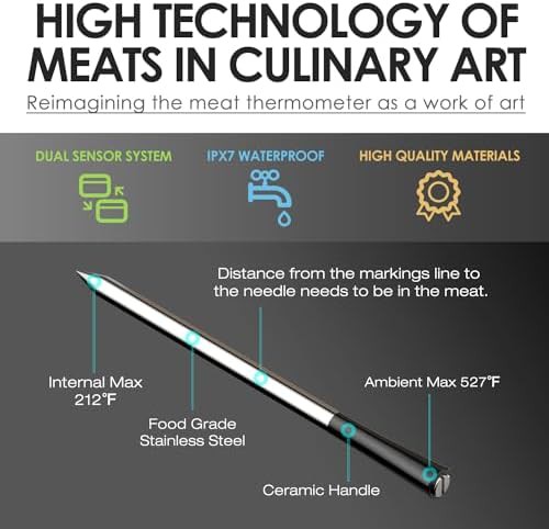 Waterproof long range bluetooth meat thermometer — photo 4