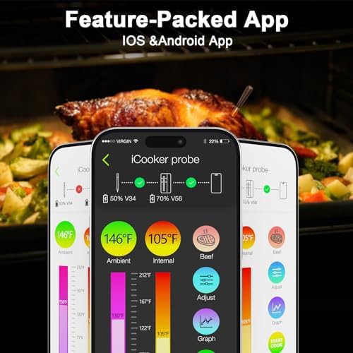 Waterproof long range bluetooth meat thermometer — photo 5