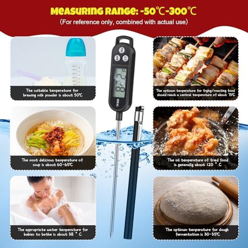 Six piece instant read multi color thermometers — photo 4