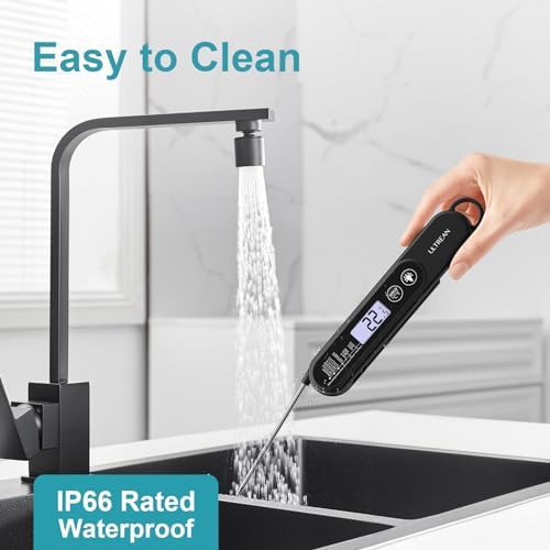 Foldable probe instant read waterproof thermometer — photo 3