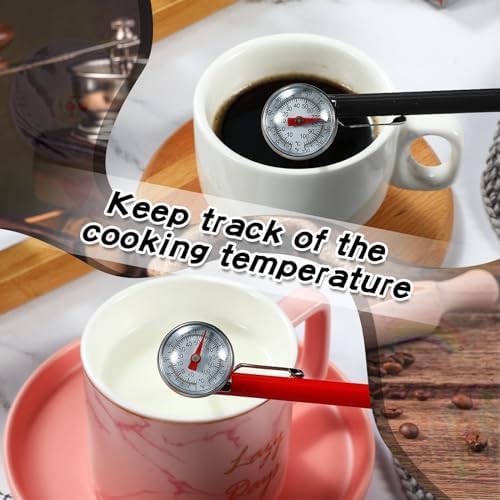 Six pack black stainless steel dial thermometers — photo 5