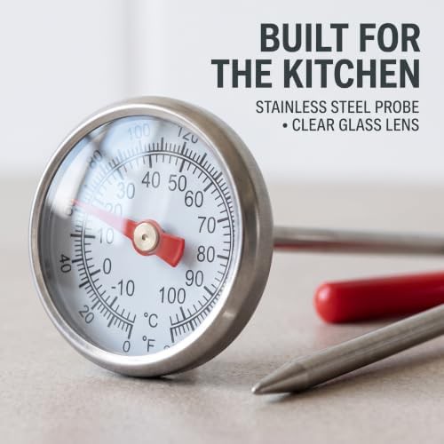 Silver pocket instant read food thermometer — photo 5