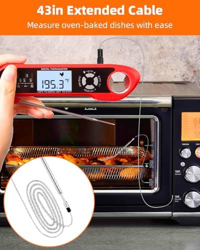 Oven safe thermometer with extended probe — photo 3