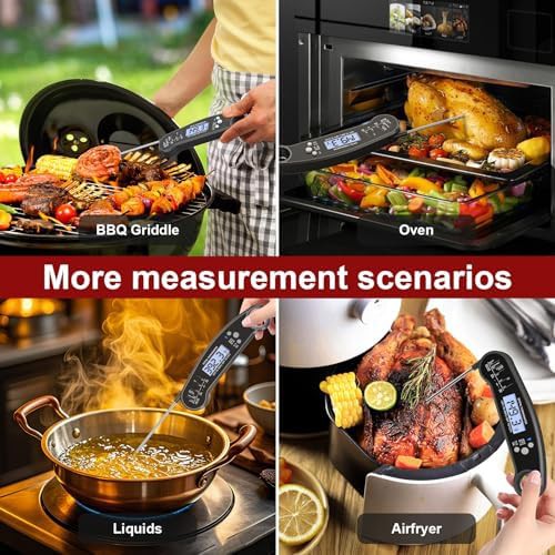 Satin black waterproof digital grilling thermometer — photo 3