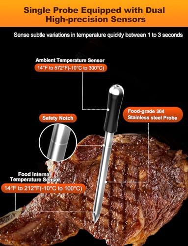 Wireless Stainless Steel BBQ Probe — photo 3