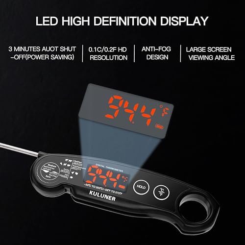 Black rapid accurate frying thermometer — photo 4
