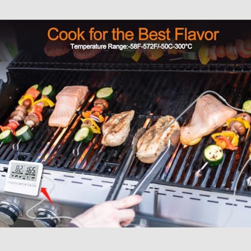 White digital instant read thermometer with timer — photo 4
