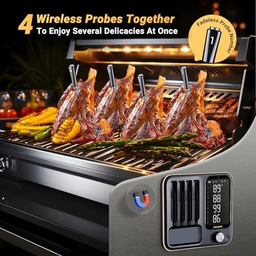 Wireless four probe wifi meat thermometer — photo 3