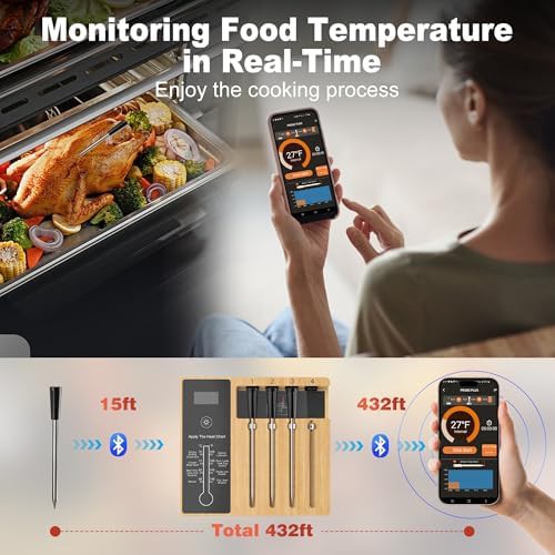 Wireless four probe bluetooth smoker thermometer — photo 4