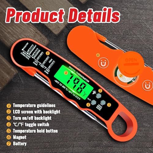 Precision digital instant read probe thermometer — photo 4
