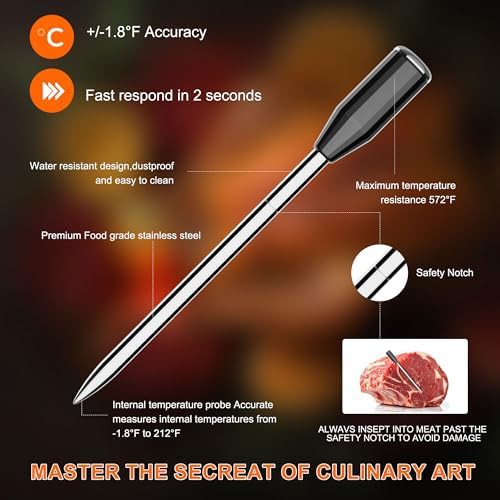 Smart wireless thermometer with ultra thin probe — photo 4