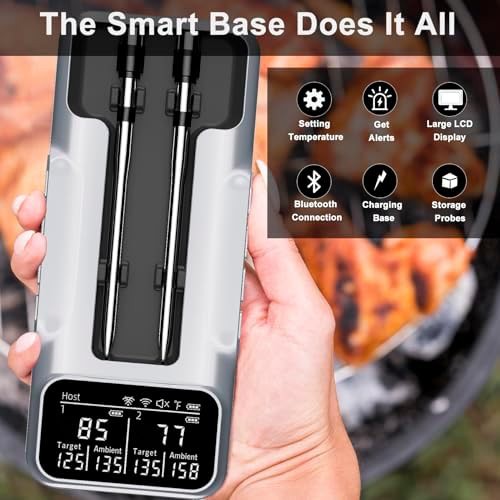 Smart grill thermometer with dual probes — photo 4