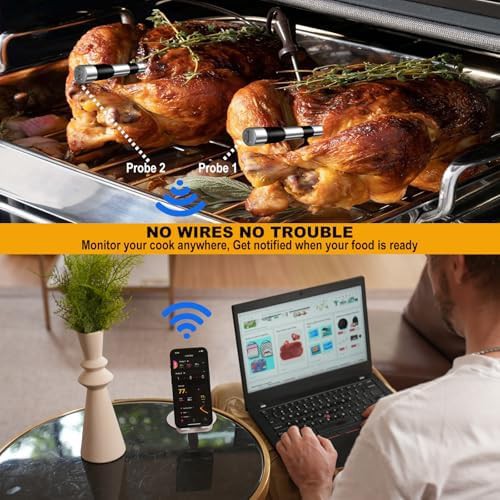 Bluetooth dual probe host control thermometer — photo 5
